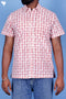 Regular Fit Cotton Men’s Half Sleeved Shirt In Block Print